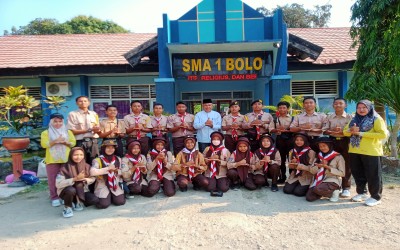 Pelepasan anggota Ekskul Pramuka SMA Negeri 1 Wonosegoro untuk mengikuti Kemah Akbar Se-Kabupaten Jakarta Pusat